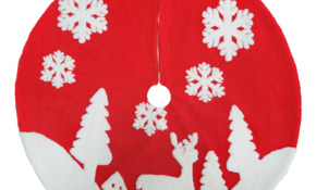 雪花绒麋鹿圣诞树裙.jpg